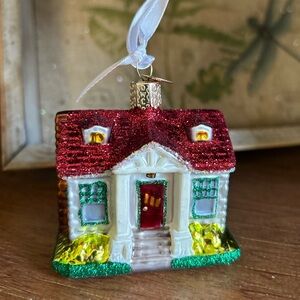Old World Christmas “Cozy Cottage” Ornament- NEW Excellent Condition